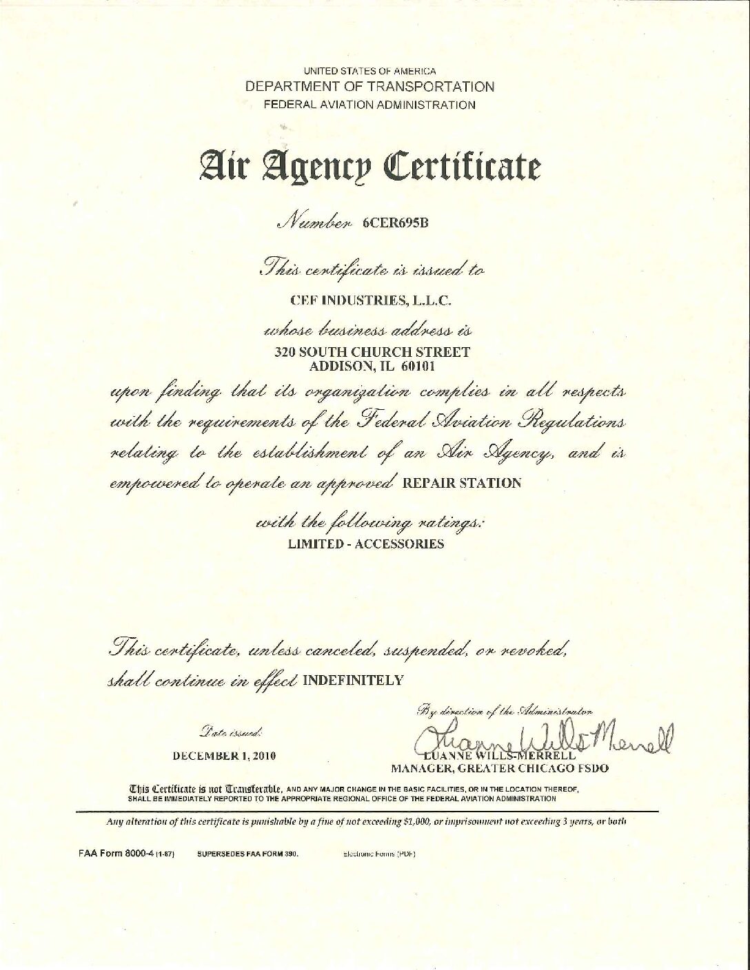 FAA Part 145